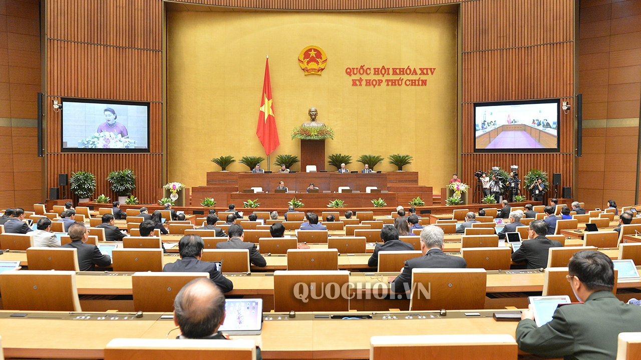 Kỳ họp thứ 9 Quốc hội khóa XIV bao gồm nội dung biểu quyết thông qua Nghị quyết phê chuẩn 2 Hiệp định giữa Việt Nam và EU