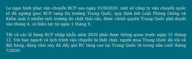 Giá OCC leo thang do nhu cầu thị trường tăng cao
