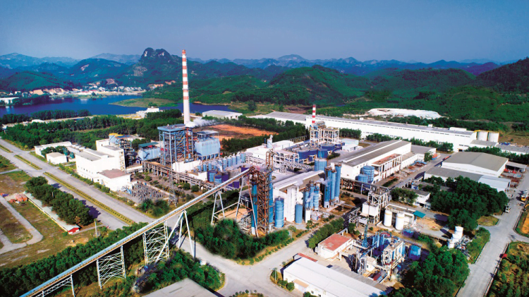 Nhà máy giấy và bột giấy An Hòa tại Tuyên Quang.