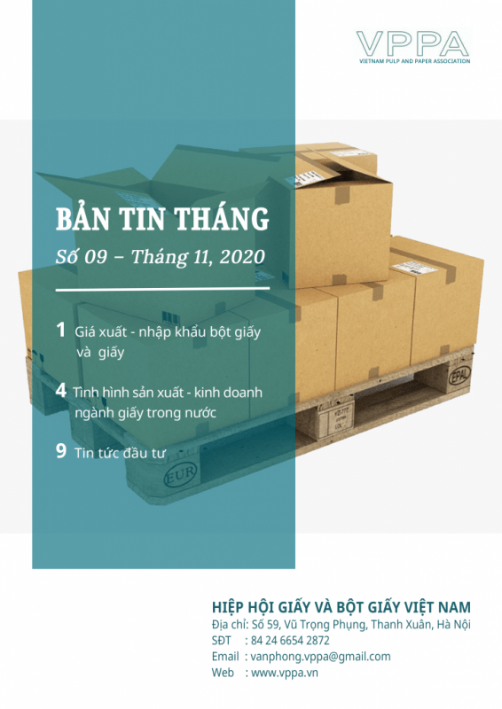 Bản tin tháng 11/2020 - HIỆP HỘI GIẤY VÀ BỘT GIẤY VIỆT NAM