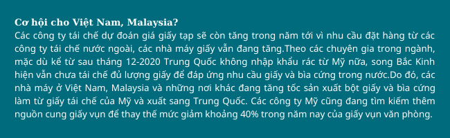 Ngành tái chế giấy hồi sinh nhờ dịch bệnh