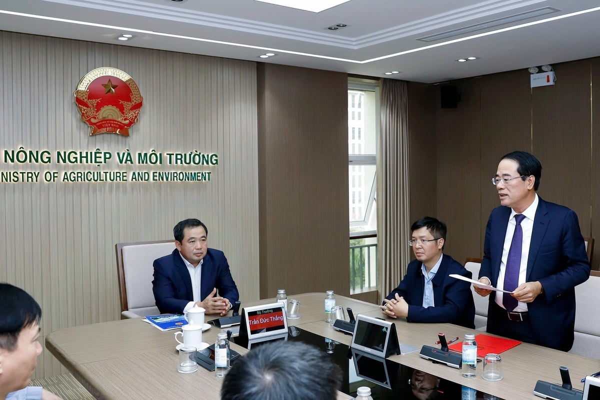 Cục trưởng Cục Môi trường Tăng Thế Cường phát biểu nhận nhiệm vụ. Ảnh: Hữu Công. Cục trưởng Cục Môi trường Tăng Thế Cường phát biểu nhận nhiệm vụ. Ảnh: Hữu Công.